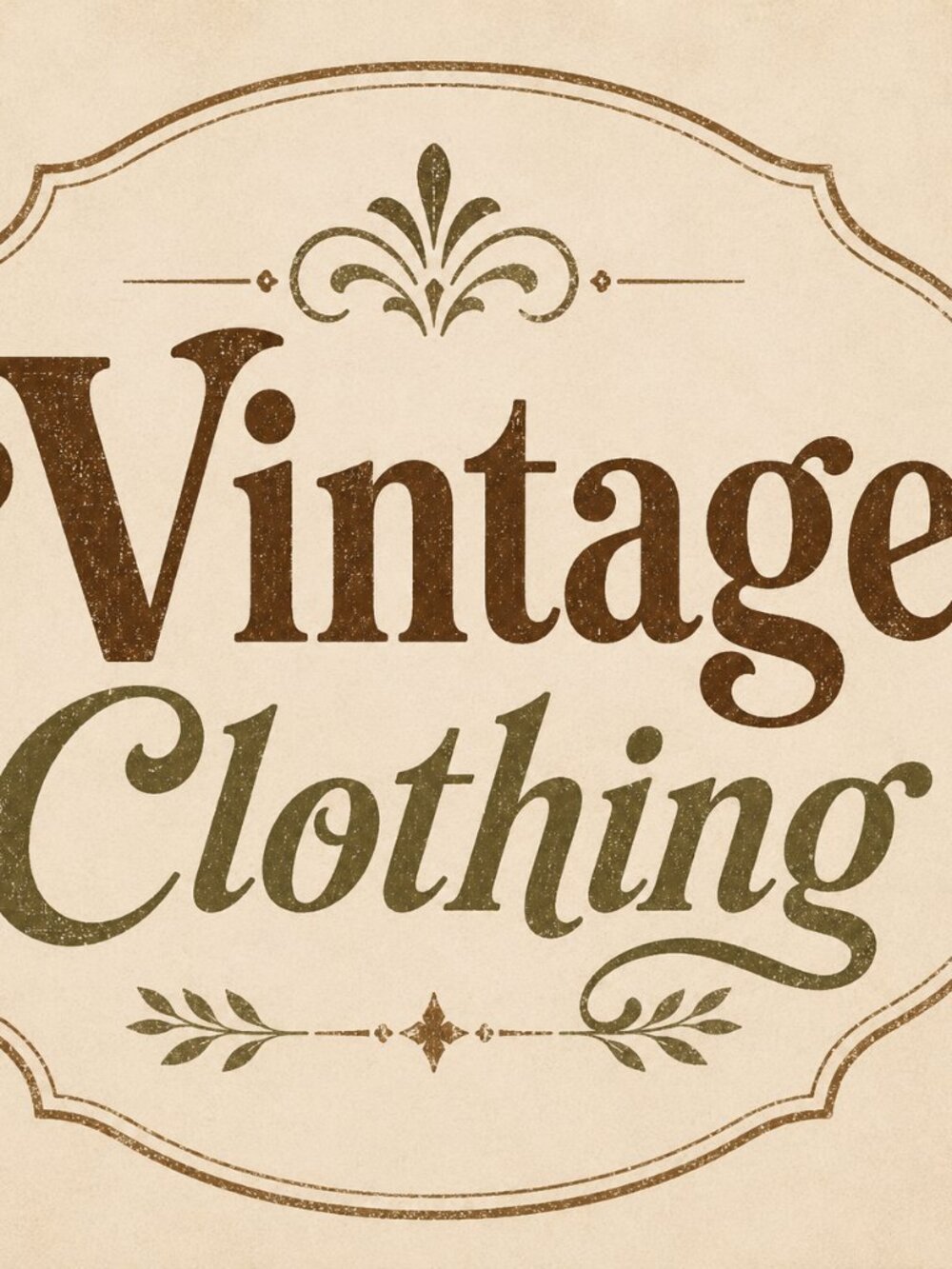 Vintage clothing items that are 20 years or older